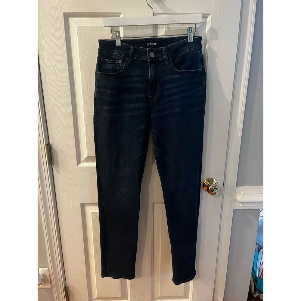 Express Hyper Stretch Classic Straight Leg Jeans sz 30X34 EUC